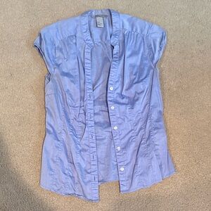 H&M Soft Blue blouse Top size 4